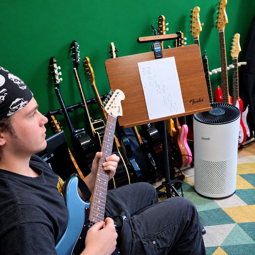Dan Joseph Music Guitar Student in Studio Electric Guitar Through an Acoustic Amp 2.3